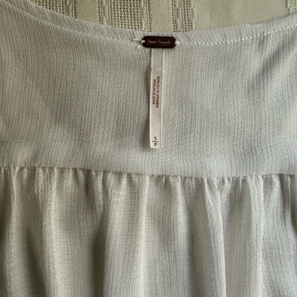 Free People White Long Sleeve Blouse - Picture 3 of 16